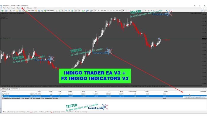 INDIGO TRADER EA v1.0 + FX INDIGO INDICATOR