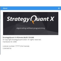 StrategyQuant X Ultimate Build 135.868