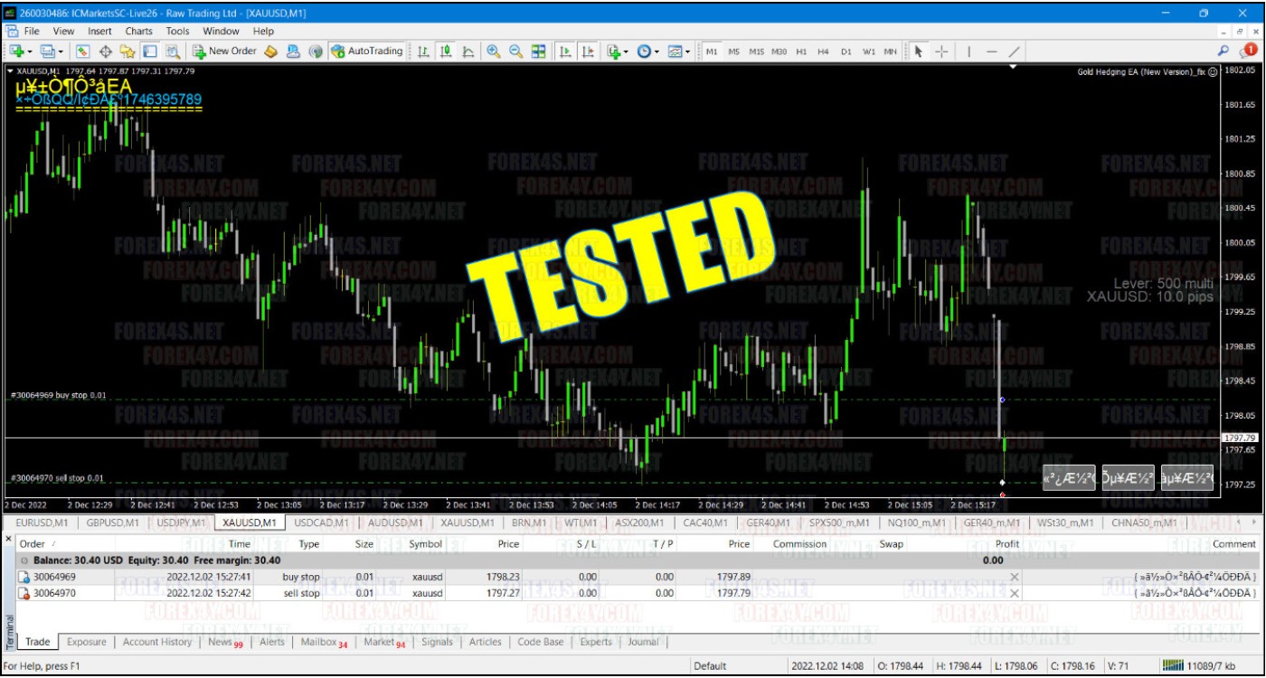 Gold Course Hedging GOLD HEDGING EA (NEW VERSION) v2.0