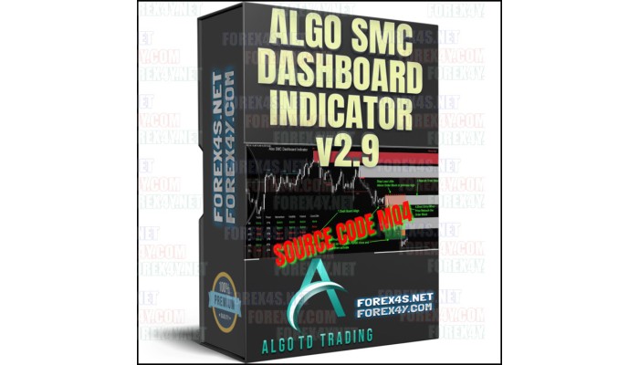 ALGO SMC DASHBOARD INDICATOR v2.9 (Source Code MQ4)
