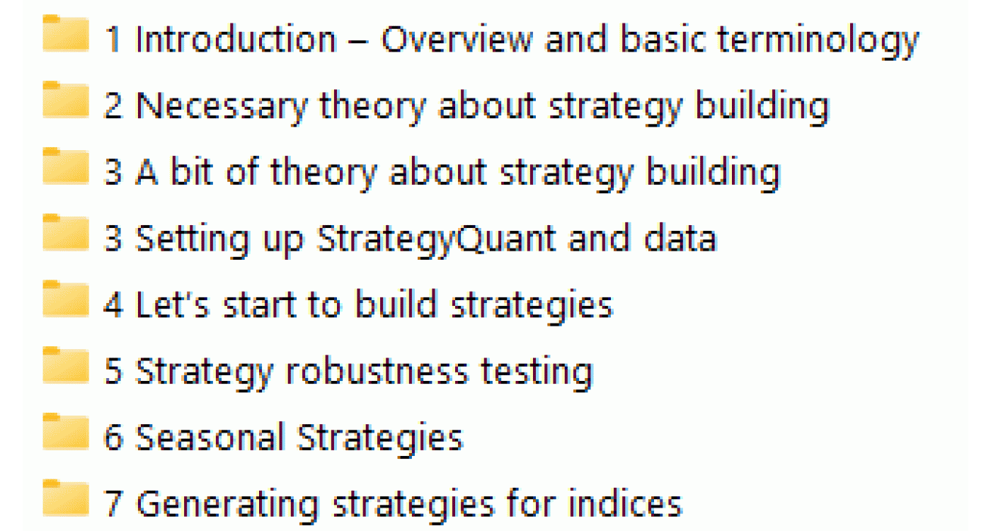 STRATEGYQUANT MASTER CLASS (Bundle)