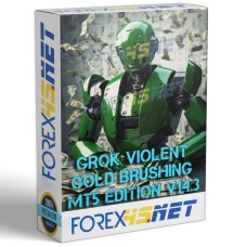 GROK VIOLENT GOLD BRUSHING MT5 Edition v14.3 (XAUUSD M5)